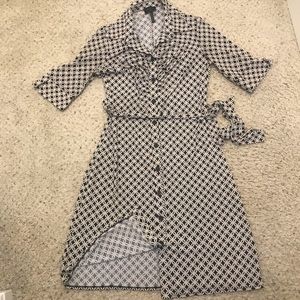 Black and white dress